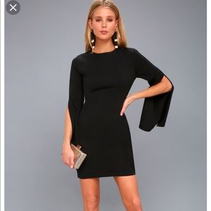 ❤️SOLD❤️Lulus Saved By The Belle Black Dress